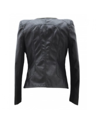 Elegant leather blazer